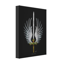 Winged Sword Stretched Canvas Prints