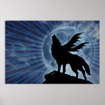 Winged Wolf Poster posters