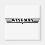 Wingman Wings Logo Fridge Magnet