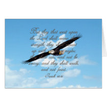 Wings as Eagles, Isaiah 40:31 Christian Bible Greeting Card