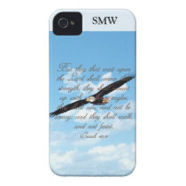 Wings as Eagles, Isaiah 40:31 Christian Bible Iphone 4 Cover