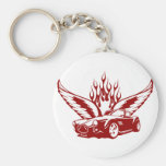 Wings at car feuerrot key chain