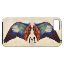 WINGS OF AN EUROPEAN ROLLER MONOGRAM iPhone 5 CASES