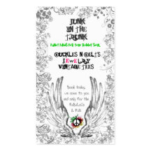 Wings, peace business card template