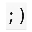 wink face! postcards