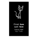 Winking Grey Cat. Business Card