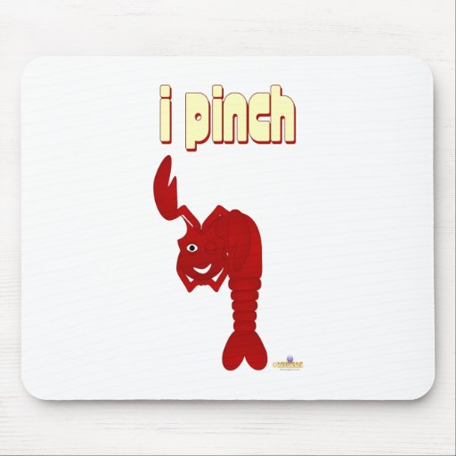 Winking Red Lobster I Pinch Mouse Pad