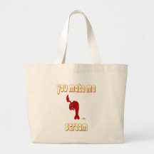 Winking Red Lobster You Make Me Scream Tote Bag