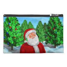 Winking Santa Travel Accessory Bag