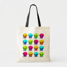Winking Skulls Collage Bag