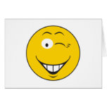 Winking Smiley Face Card