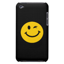 Winking smiley face iPod Case-Mate cases