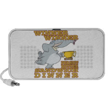 winner elephant peanut butter sandwich dinner laptop speaker