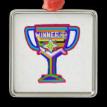 Winner Heart : Vintage Trophy 3 ornaments