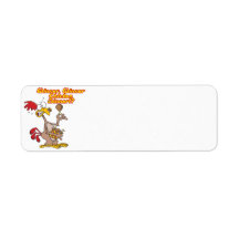 winner winner chicken dinner irony humour return address label