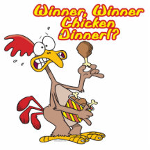 winner winner chicken dinner irony humour photo cut outs