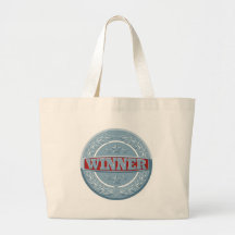 Winners award badge tote bag