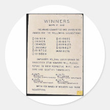 Winners, Month Of July, Watch For Names Of Winners Stickers