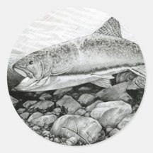 Winning art by  J. Hong - Grade 12 Round Sticker