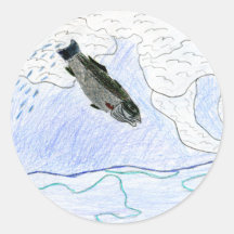 Winning art by  J. Osterday - Grade 6 Round Stickers