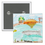 Winning artwork by C. Rousseau, Grade 4 Pin