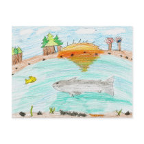 Winning artwork by C. Rousseau, Grade 4