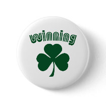 Winning Button Shamrock
