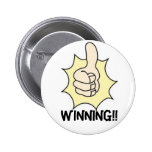 winning (charlie sheen) pinback button