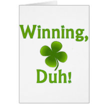 Winning Charlie Sheen St. Patrick's Day Card