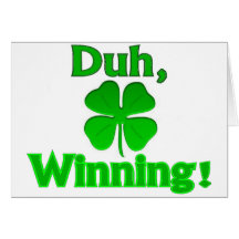 Winning Charlie Sheen St. Patrick's Day Cards
