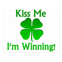 Winning Charlie Sheen St. Patrick's Day Post Cards