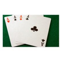 Winning Hand Four Aces Business Cards