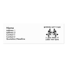Winning Isn't Easy - Dirt Bike Motocross Profile Business Cards