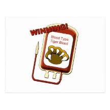 Winning, Rock star, Tiger Blood Postcards