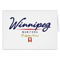 Winnipeg Script Greeting Cards