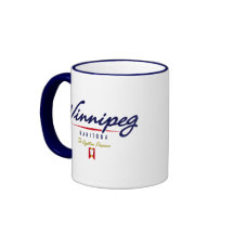 Winnipeg Script Coffee Mugs