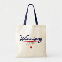 Winnipeg Script Tote Bags