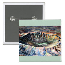 Winslow Arizona Meteor Crater Pinback Button