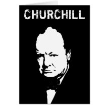 Winston Churchill -- Black and White Cards