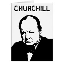 Winston Churchill -- Black and White Cards