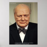 Winston Churchill Failure Wisdom Quote Poster posters