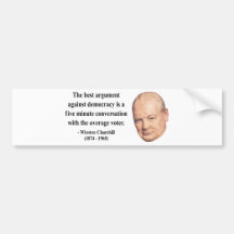 Winston Churchill Quote 10b Bumper Sticker