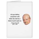 Winston Churchill Quote 11b Greeting Cards