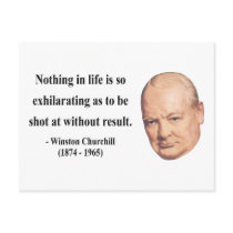 Winston Churchill Quote 13b Postcards