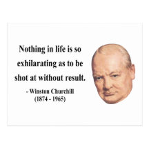 Winston Churchill Quote 13b Postcards