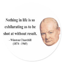 Winston Churchill Quote 13b Sticker
