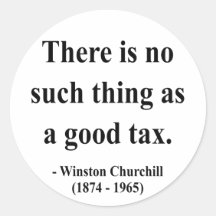 Winston Churchill Quote 14a Round Stickers