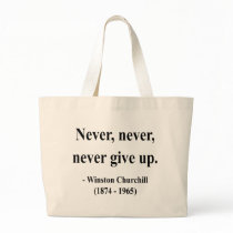 Winston Churchill Quote 1a Tote Bags