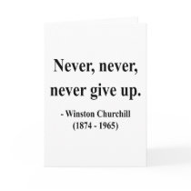 Winston Churchill Quote 1a Greeting Card