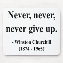 Winston Churchill Quote 1a Mouse Pads